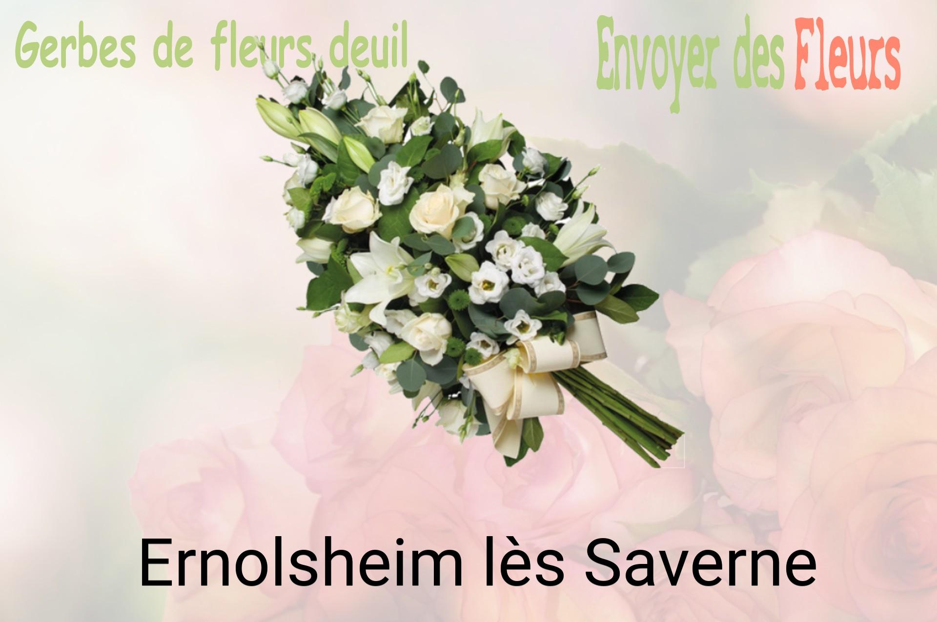 Gerbe de fleurs de deuil livrée à Ernolsheim-lès-Saverne